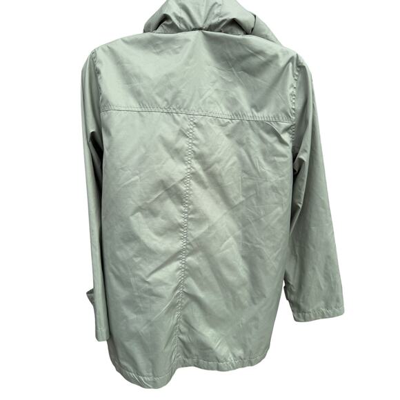 Women's Tudor Court Haband Hooded Jacket Coat Size L Button Up Zip Pockets - Picture 3 of 4